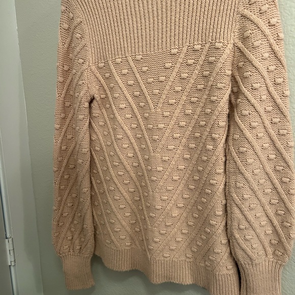 Calvin Klein Blush Mock Neck Knit Sweater - Picture 5 of 10